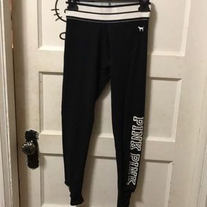 Pink leggings w cutouts